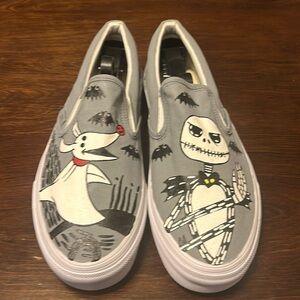 New Custom Jack Skellington Vans Slip Ons